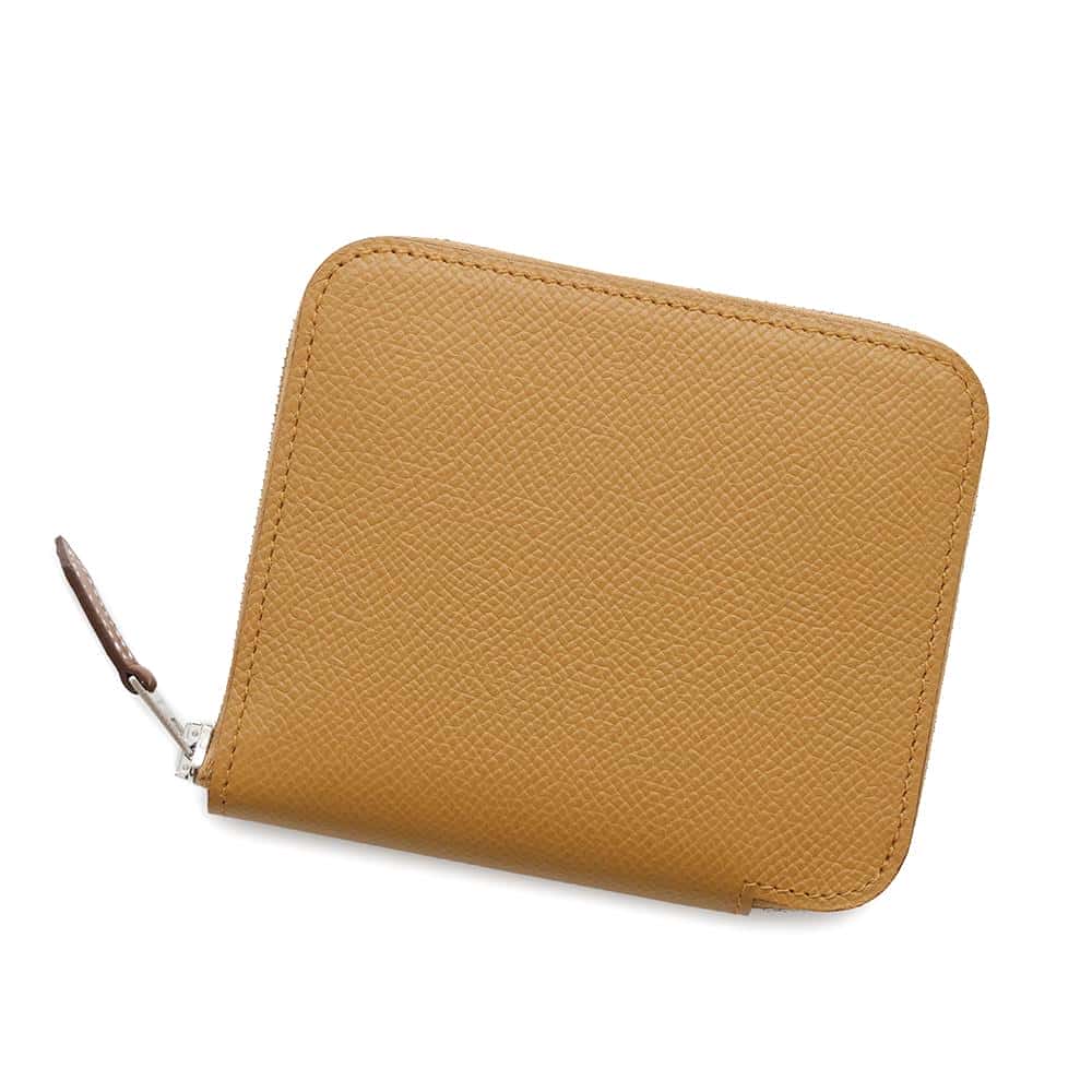 【決算セール開催中！】 エルメス コインケース アザップコンパクト シルクインセサミ/シルバー金具 エプソン W刻印 エルメス アザップコンパクト シルクイン HERMES WALLETのサムネイル