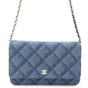 シャネル チェーンウォレット マトラッセ ココマーク デニム A33814 CHANEL 財布 【安心保証】 【中古】 シャネル チェーンウォレット 財布 レデ...