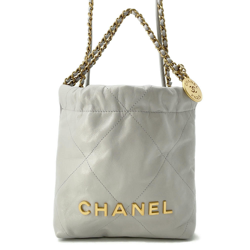 シャネル ハンドバッグ CHANEL 22 ミニ ココマーク シャイニーカーフスキン AS3980 CHANEL 2wayショルダーバッグ シャネル バッグ シャネル レディース CHANEL BAGのサムネイル