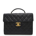 シャネル ビジネスバッグ マトラッセ ココマーク キャビアスキン A02794 CHANEL ブリーフケース 黒 【安心保証】 【中古】 シャネル バッグ シャネル レディース CHANEL BAG(4)
