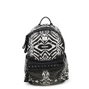 エムシーエム リュック ヴィセトス ロゴグラム ゼブラ スタッズ バックパック MCM バッグ 黒 白 【安心保証】 【中古】 エムシーエム バッグ エムシーエム メンズ MCM BAG(4)