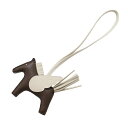 エルメス バッグチャーム ロデオPM ペガサス ショコラ/クレ ラムスキン W刻印 HERMES チャーム エルメス チャーム HERMES