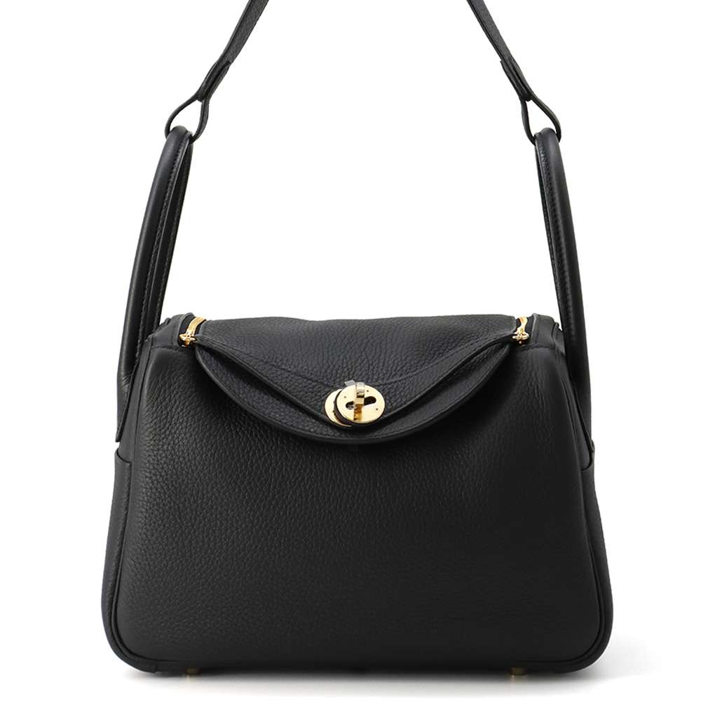 【決算セール開催中！】エルメス ハンドバッグ リンディ26 ブラック/ゴールド金具 トリヨンクレマンス K刻印 2wayショルダー 黒 エルメス リンディ エルメス バッグ エルメス レディース HERMES BAGのサムネイル