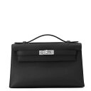 【決算セール開催中!】 エルメス ハンドバッグ ポシェットケリー ブラック/シルバー金具 スイフト K刻印 HERMES バッグ 黒 エルメス バッグ エルメス...