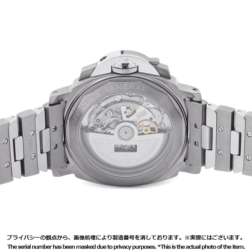 パネライ ルミノール クロノ フライバック PAM00060 PANERAI 腕時計 ウォッチ メンズ シルバー文字盤 【安心保証】 【中古】 パネライ ルミノール PANERAI パネライ 中古