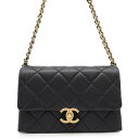 シャネル チェーンショルダーバッグ マトラッセ ココマーク スモール フラップバッグ カーフレザー AS3994 CHANEL ワンショルダー 黒 【中古】 シャネル バッグ CHANEL BAG