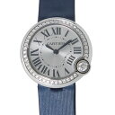 カルティエ バロン ブラン ドゥ カルティエ ダイヤベゼル W4BL0003 Cartier 腕時計 レディース クォーツ シルバー文字盤 【安心保証】 【中古】 カルティエ バロン ブラン Cartier カルティエ 中古