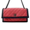 シャネル チェーンショルダーバッグ マトラッセ ラムスキン ナイロン CHANEL 2wayバッグ 黒 【安心保証】 【中古】 シャネル バッグ CHANEL BAG