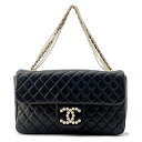 シャネル チェーンショルダーバッグ マトラッセ ココマーク フェイクパール A39011 CHANEL バッグ 黒 【安心保証】 【中古】 シャネル バッグ CHANEL BAG