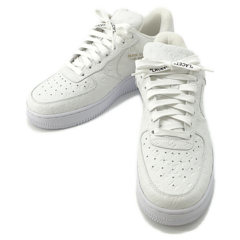 【★決算SALE開催中】ルイヴィトン スニーカー ナイキ エアフォース1 ロー NIKE AIR FORCE 1 LOW メンズサイズ7 LOUIS VUITT...