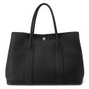 エルメス トートバッグ ガーデンパーティPM ブラック/シルバー金具 ネゴンダ D刻印 HERMES Garden Party 黒 【安心保証】 【中古】 エル...