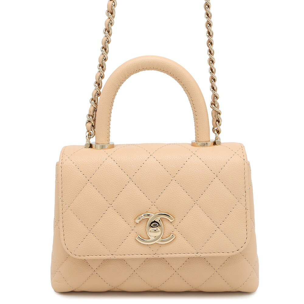 シャネル ハンドバッグ マトラッセ ココハンドル ミニミニ キャビアスキン AP4244 2wayチェーンショルダー シャネル バッグ レディース CHANEL BAGのサムネイル