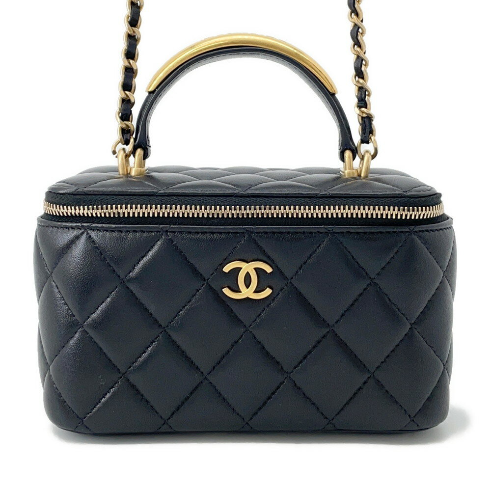 VINTAGE●CHANEL●レザーストラップ付きロングバニティバッグ 楽天市場】シャネル バニティ ショルダーバッグ(素材(生地