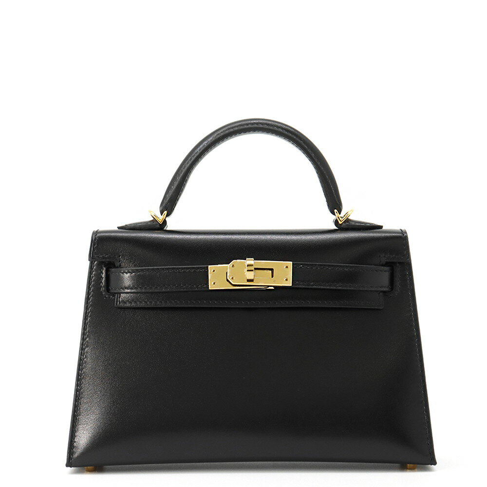 エルメス ハンドバッグ ミニケリー2 外縫い ブラック/ゴールド金具 ボックスカーフ K刻印 2wayショルダー 黒 エルメス バッグ エルメス HERMES BAGのサムネイル