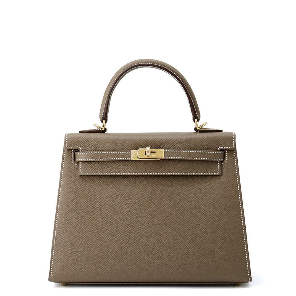 エルメス ハンドバッグ ケリー25 外縫い エトゥープ/シルバー金具 エプソン K刻印 HERMES Kelly 2wayバッグ 【中古】 エルメス ケリー エルメス バッグ エルメス レディース HERMES Kelly HERMES BAGのサムネイル
