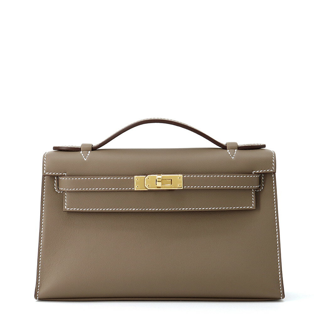 エルメス ハンドバッグ ポシェットケリー エトゥープ/ゴールド金具 スイフト K刻印 【中古】 エルメス ポシェットケリー エルメス バッグ エルメス レディース HERMES Kelly HERMESのサムネイル