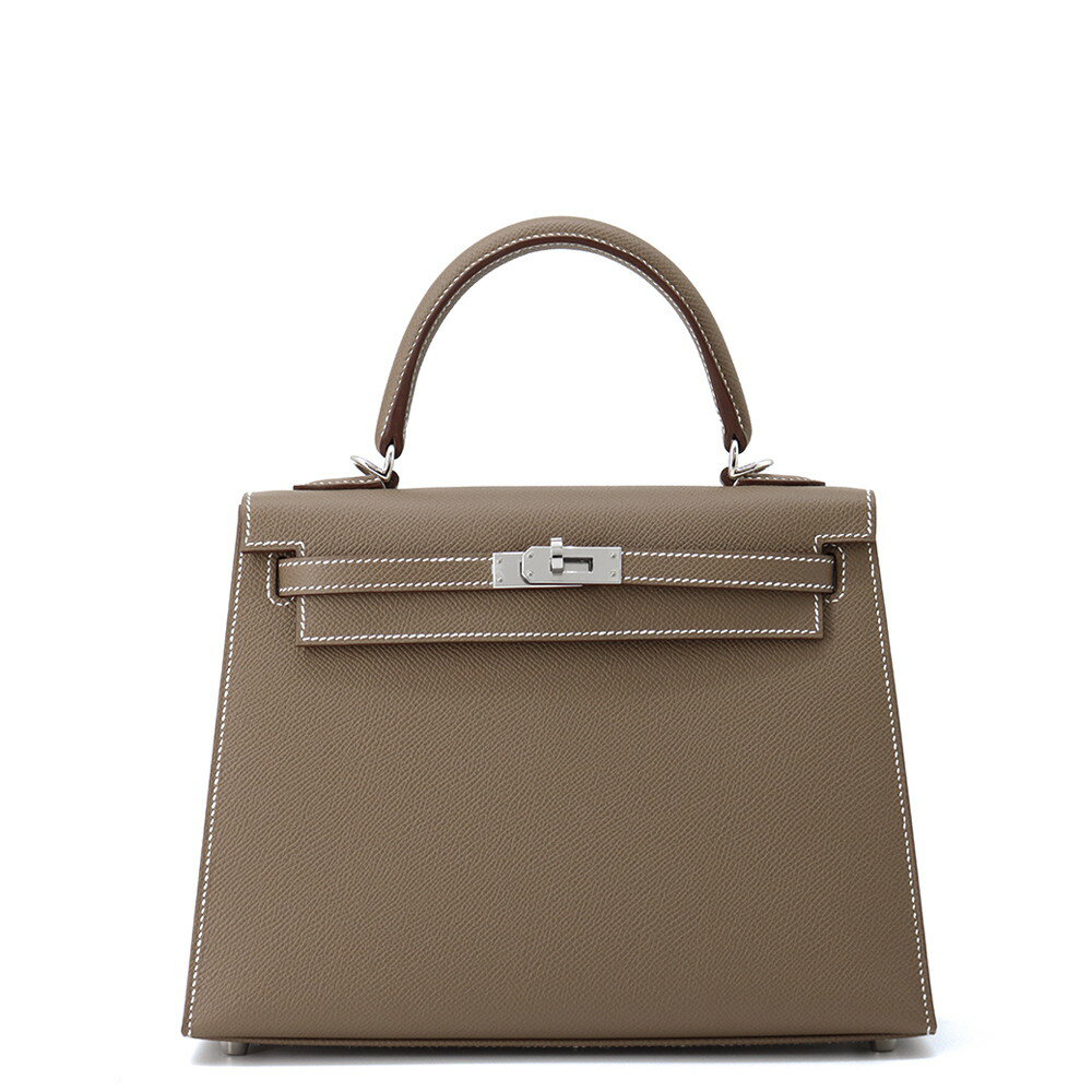 エルメス ハンドバッグ ケリー25 外縫い エトゥープ/シルバー金具 エプソン W刻印 2wayショルダー 【中古】 エルメス ケリー エルメス バッグ エルメス レディース HERMES Kelly HERMES BAGのサムネイル