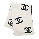 シャネル マフラー ステッチ ココマーク リバーシブル ウール カシミヤ CHANEL ストール 【安心保証】 【中古】 シャネル ストール シャネル マフラー CHANEL MUFFLER