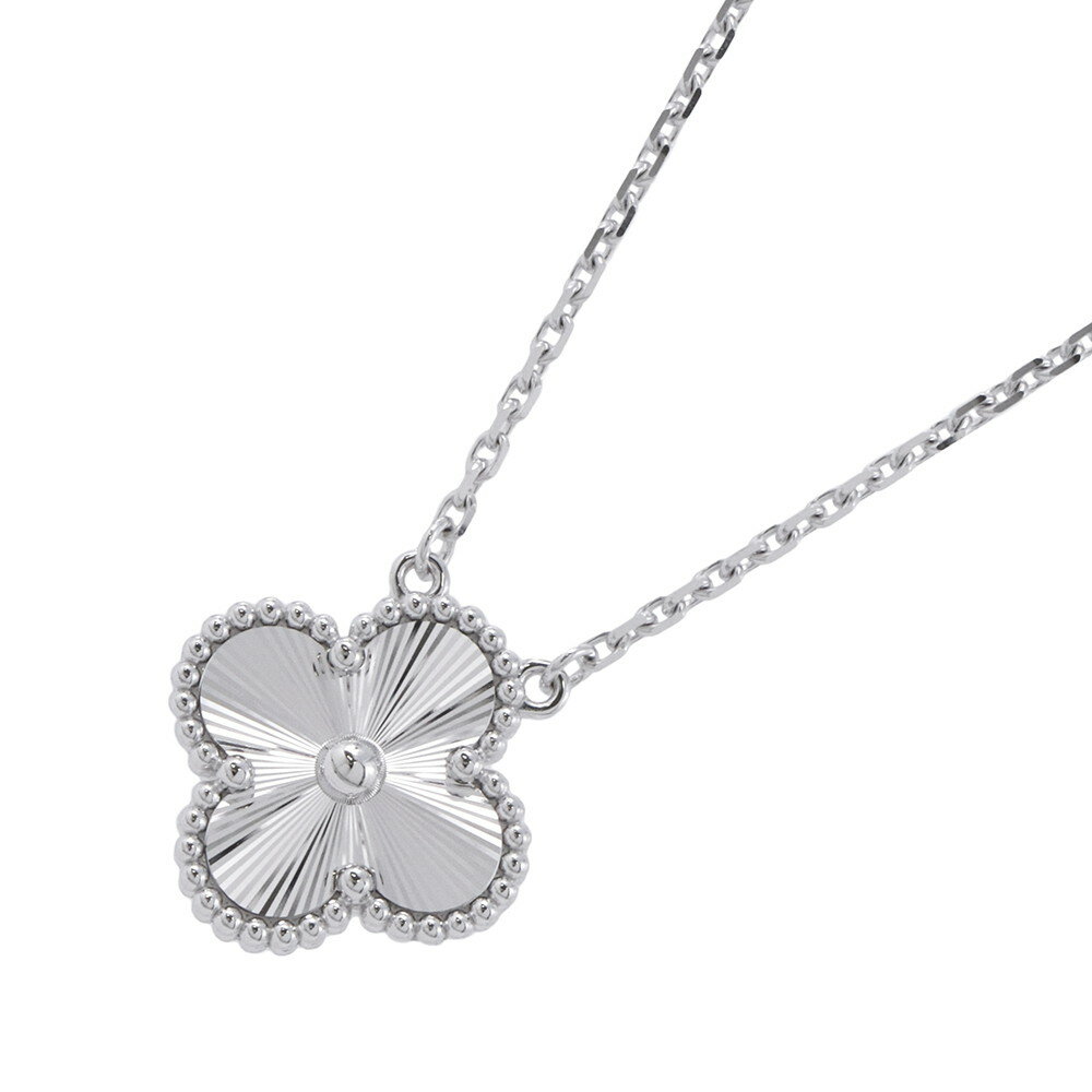 ヴァンクリーフ&アーペル ネックレス ヴィンテージ アルハンブラ ペンダント ギヨシェ K18WGホワイトゴールド VCARP9XG00 【中古】 ヴァンクリーフ&アーペル アルハンブラ ギヨシェ Van Cleef & Arpels ヴァンクリ 中古のサムネイル