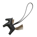エルメス バッグチャーム ロデオPM ブラック/エトゥープ ラムスキン W刻印 HERMES チャーム オーナメント エルメス ロデオ エルメス チャーム エルメス レディース HERMES