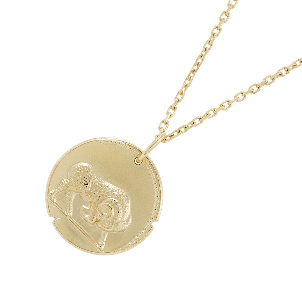 ヴァンクリーフ&アーペル ネックレス ゾディアック メダル アリエティス (牡羊座) フォルサ チェーン K18YG VCARP7SQ00/VCARP7U600 【安心保証】 【中古】 ヴァンクリーフ&アーペル ゾディアック アリエティス 牡羊座 Van Cleef & Arpels イエローゴールド 中古のサムネイル