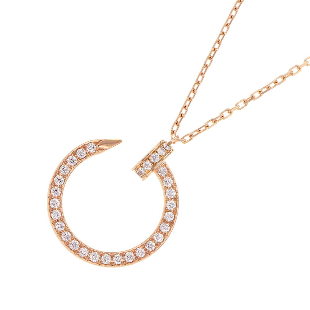 カルティエ ネックレス ジュスト アン クル ペンダント ダイヤモンド 36P 計0.38ct K18PGピンクゴールド B7224893 Cartier ジュエリー 【安心保証】 【中古】 カルティエ ジュスト アンクル ダイヤモンド Cartier 中古のサムネイル