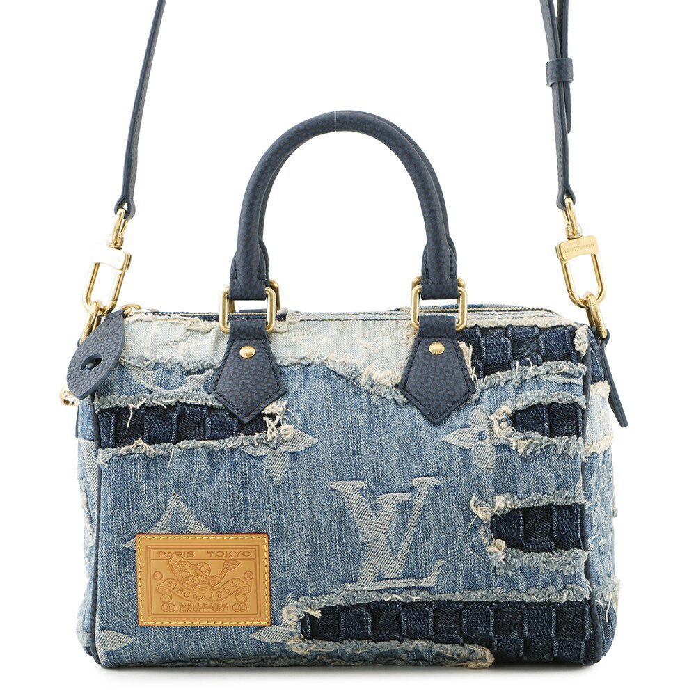 ルイヴィトン ハンドバッグ モノグラム・デニム スピーディ・バンドリエール25 M15276 LOUIS VUITTON 2way ルイ・ヴィトン モノグラム ルイ ヴィトン バッグ ルイ ヴィトン LOUIS VUITTON BAGのサムネイル