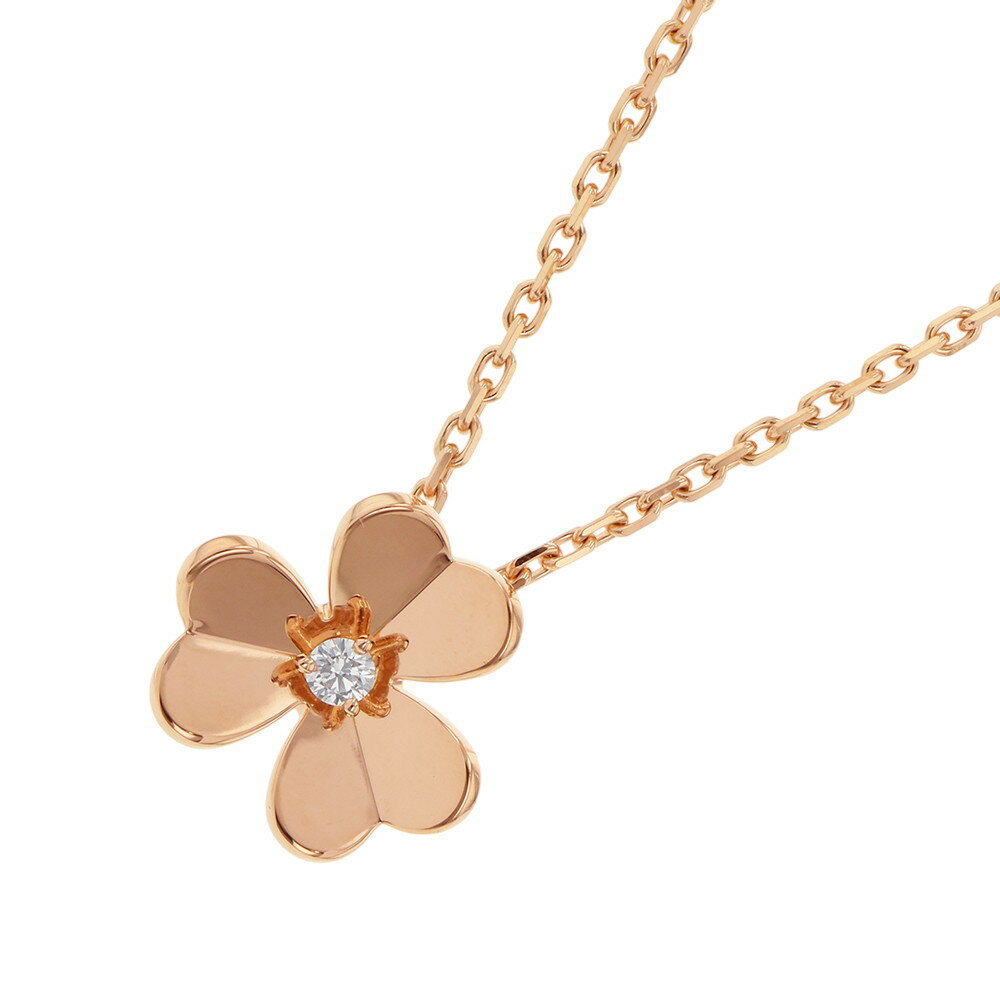 ヴァンクリーフ&アーペル ネックレス フリヴォル ペンダント スモールモデル ダイヤモンド 1P 0.08ct K18PGピンクゴールド VCARPFBM00 【安心保証】 【中古】 ヴァンクリーフ&アーペル フリヴォル ダイヤモンド Van Cleef & Arpels ヴァンクリ 中古のサムネイル