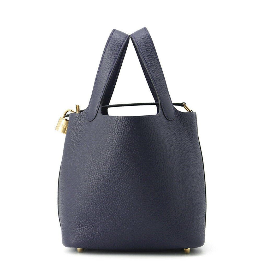 エルメス ハンドバッグ ピコタンロックPM ブルーニュイ/ゴールド金具 トリヨンクレマンス K刻印 HERMES トートバッグ 【中古】 エルメス ピコタンロック ピコタン エルメス バッグ エルメス レディース HERMES Picotin Lock HERMES BAGのサムネイル