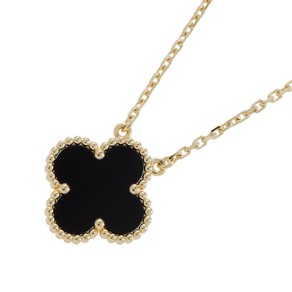 ヴァンクリーフ&アーペル ネックレス ヴィンテージ アルハンブラ ペンダント オニキス K18YGイエローゴールド VCARA45800 【中古】 ヴァンクリーフ&アーペル アルハンブラ オニキス Van Cleef & Arpels ヴァンクリ 中古のサムネイル