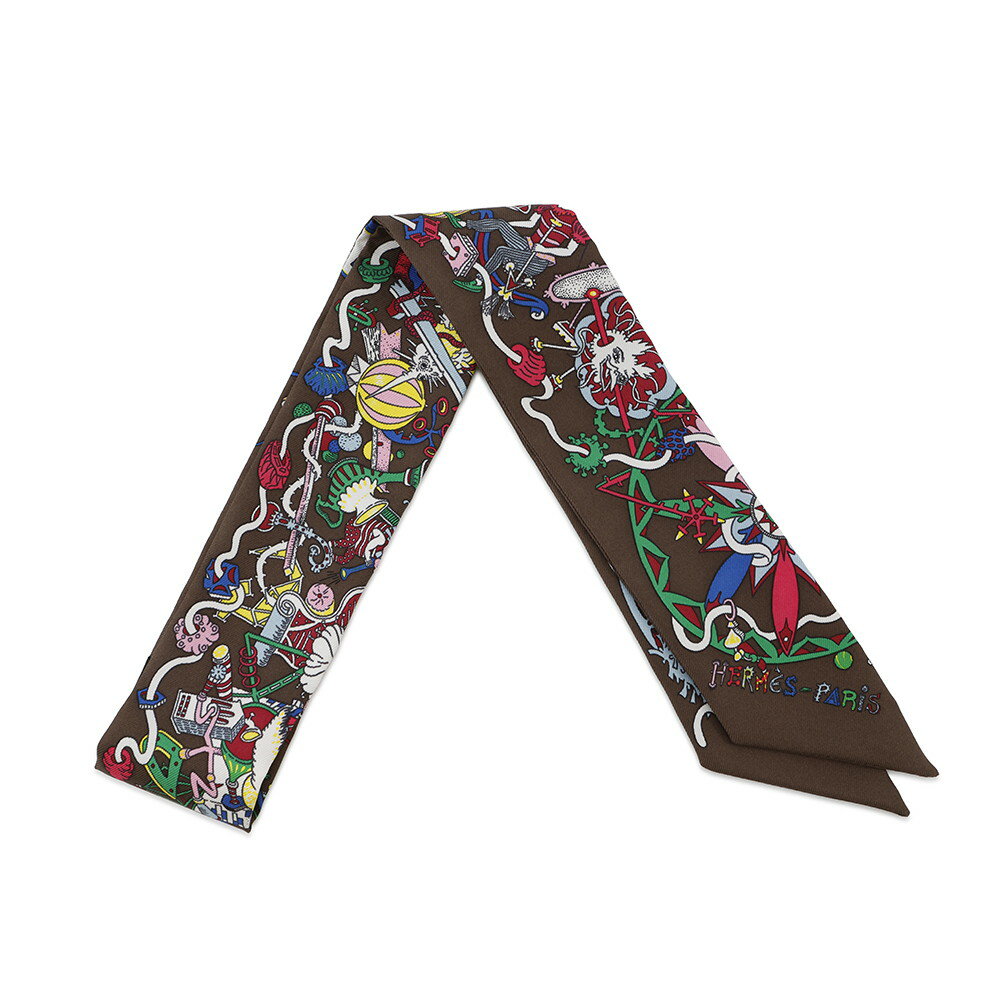 エルメス ツイリー La Folle Parade ラ フォル パレード HERMES シルク スカーフ 【中古】 エルメス ツイリー エルメス スカーフ エルメス レディース HERMES