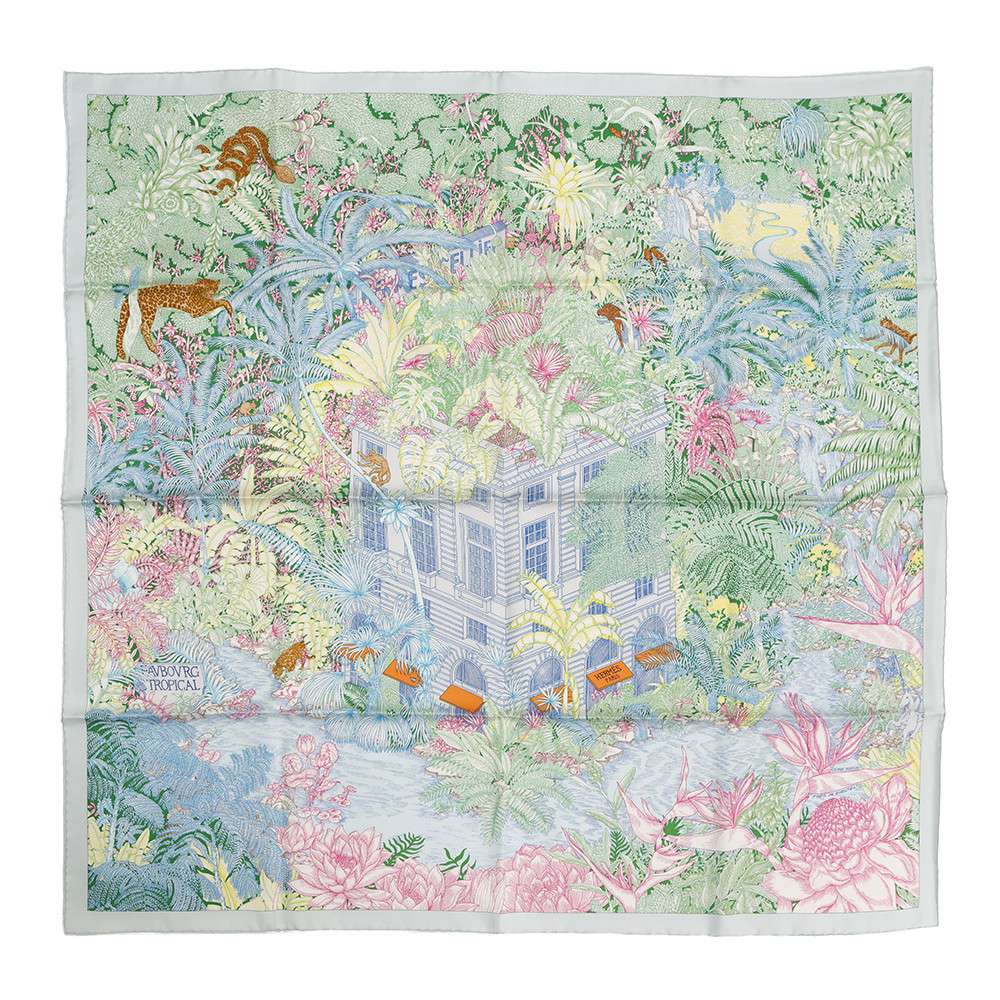 エルメス カレ フォーブル・トロピカル Faubourg Tropical HERMES シルク 2021春夏 【中古】 エルメス スカーフ HERMES SCARFのサムネイル