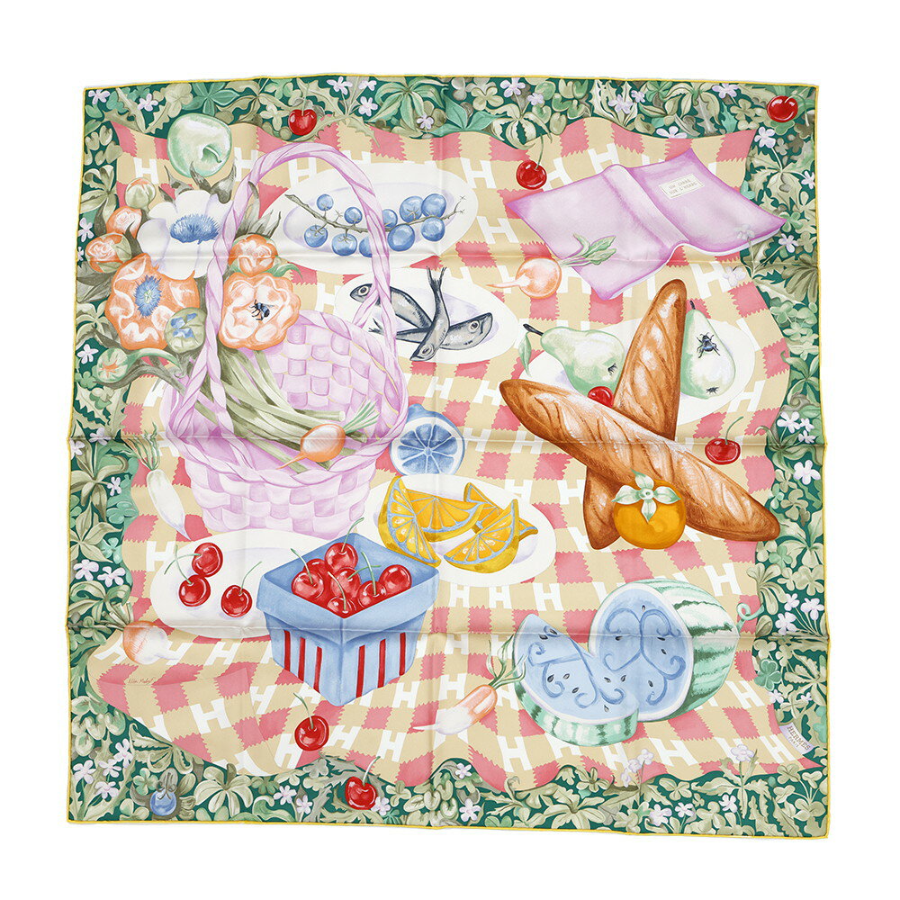 エルメス スカーフ カレ90 草上のカレ Un Carre sur l'Herbe HERMES シルク 2025春夏 【中古】 エルメス スカーフ エルメス カレ HERMES SCARFのサムネイル