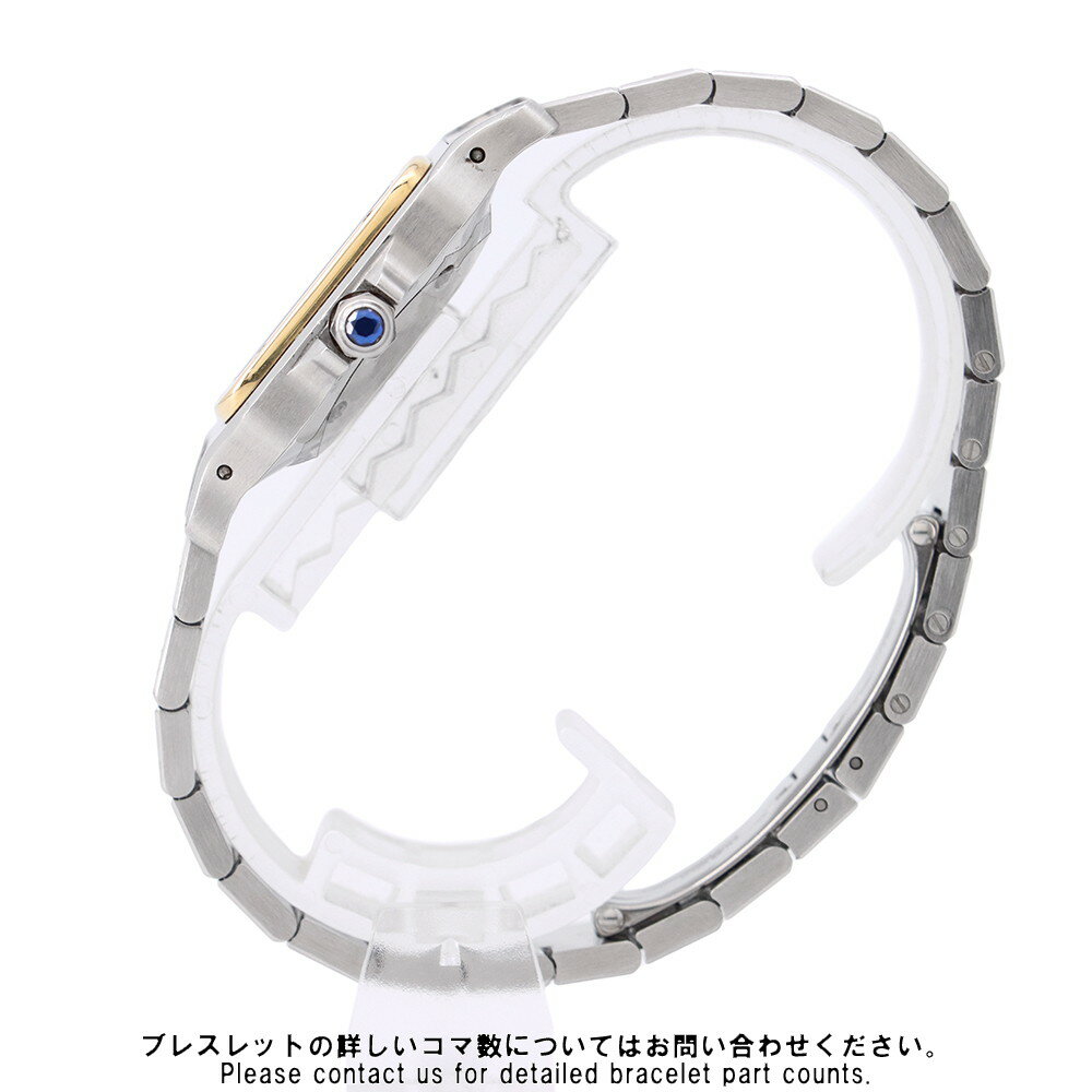 カルティエ サントスガルベ LM 81036283 Cartier 腕時計 アイボリー文字盤 【安心保証】 【中古】 カルティエ サントスガルベ Cartier 中古