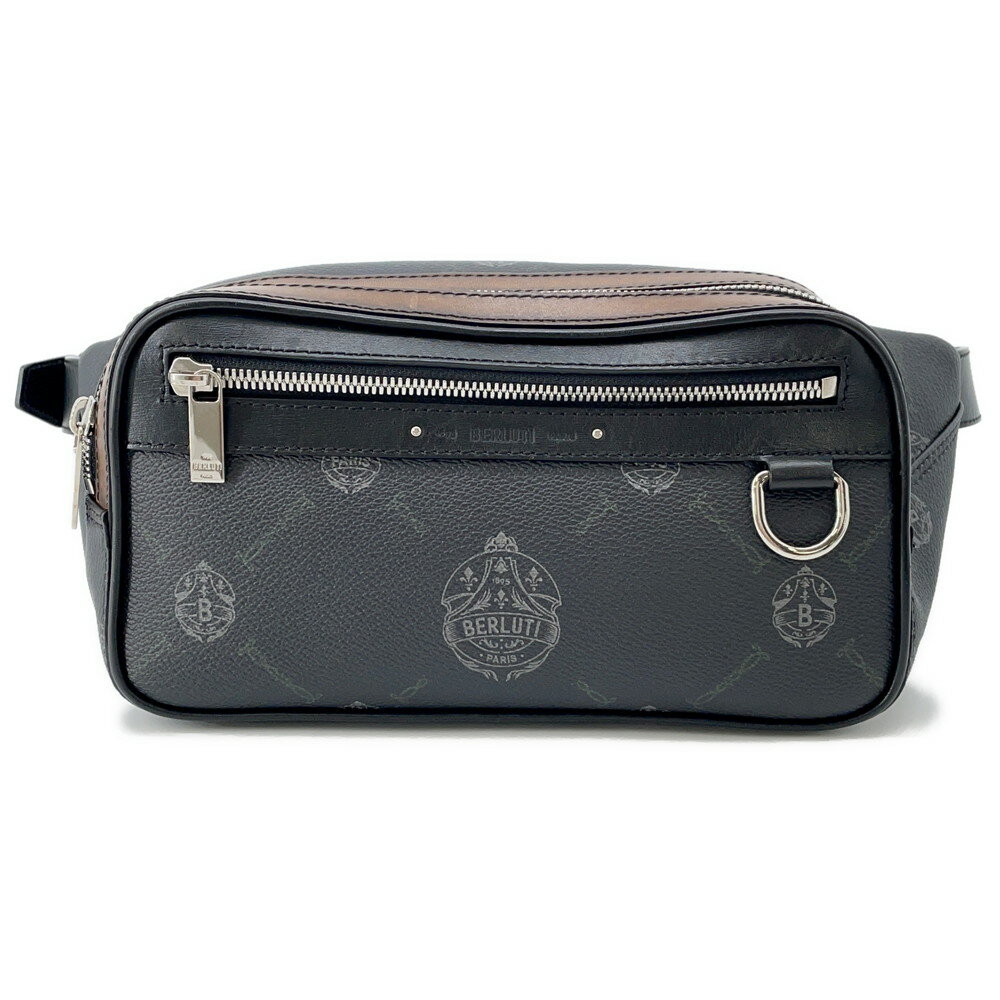 ベルルッティ ボディバッグ シグネチャー バラード レザー Berluti 黒 【安心保証】 【中古】 ベルルッティ バッグ メンズ Berluti BAG