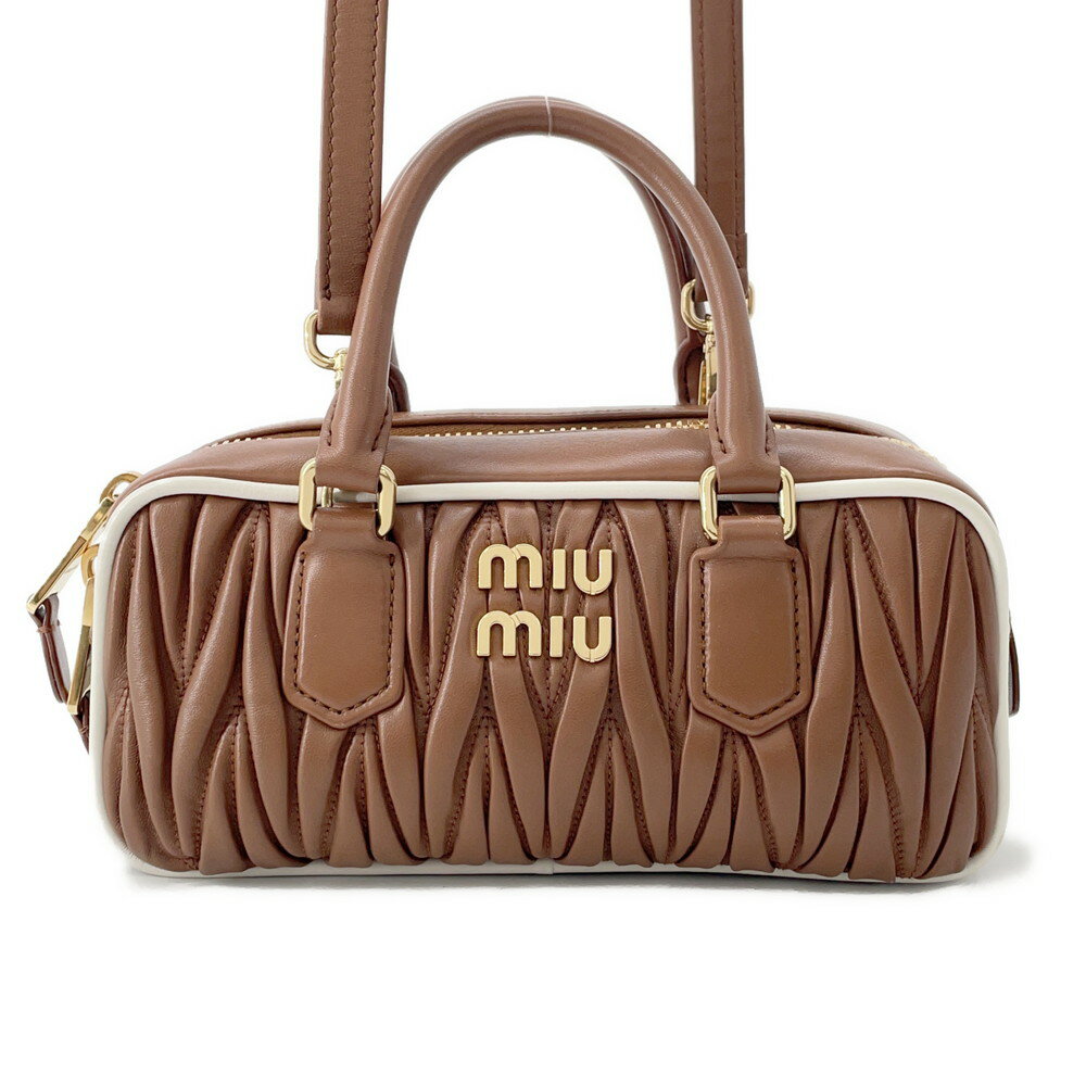 �ڷ軻�����볫����ۥߥ奦�ߥ奦 �ϥ�ɥХå� ���륫�ǥ� �쥮��顼 �쥶�� 5BB142 Miu Miu 2way�������� �ڰ¿��ݾڡ� ����š� �ߥ奦...