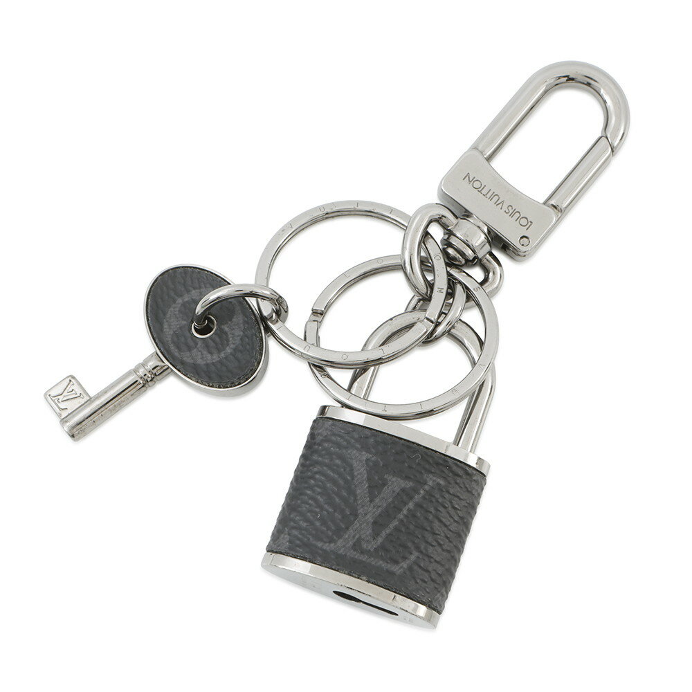ルイヴィトン キーホルダー モノグラム・エクリプス ポルトクレ・パドロック＆キー M61951 LOUIS VUITTON 黒 ブラック 【安心保証】 【中古】 ルイ・ヴィトン キーホルダー LOUIS VUITTON