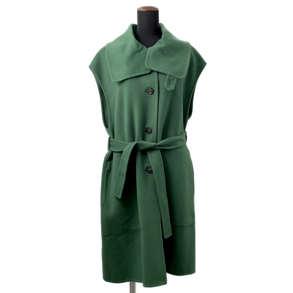 エルメス コート ロングベスト セリエボタン カシミヤ レディースサイズ42 HERMES アウター 【安心保証】 【中古】 エルメス コート HERMES APPAREL