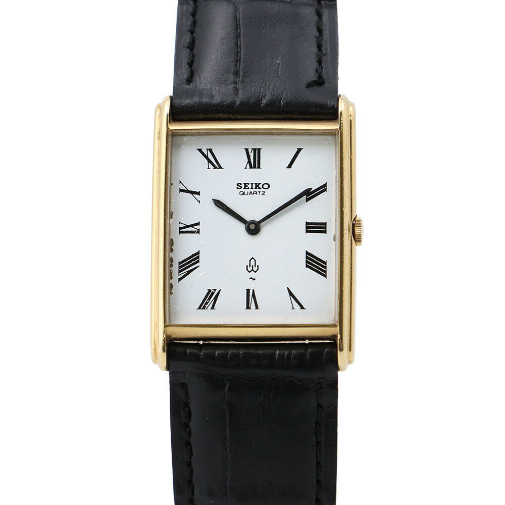 セイコー シャリオ 43-3250 SEIKO アンティーク 腕時計 クォーツ 白文字盤 【安心保証】 【中古】 セイコー シャリオ SEIKO 中古