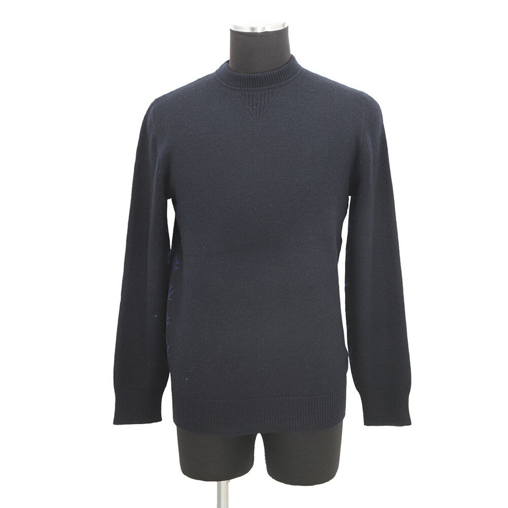 ルイヴィトン セーター モノグラム ハーフアンドハーフ カシミヤ メンズサイズS LOUIS VUITTON 長袖 【安心保証】 【中古】 ルイ・ヴィトン セーター LOUIS VUITTON APPAREL