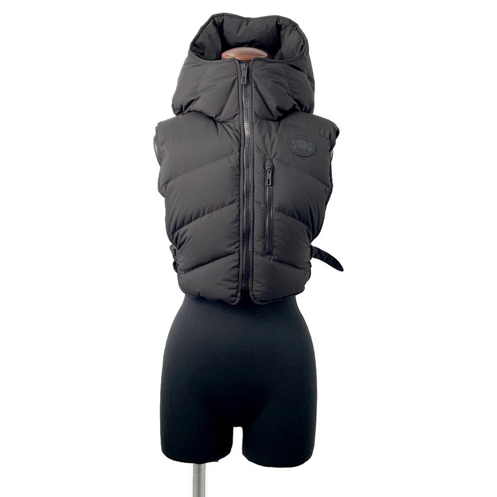 エルメス ダウンベスト セリエ ワッペン ノースリーブダウン レディースサイズ36 HERMES アウター 黒 【中古】 エルメス ダウンベスト レディース HERMES