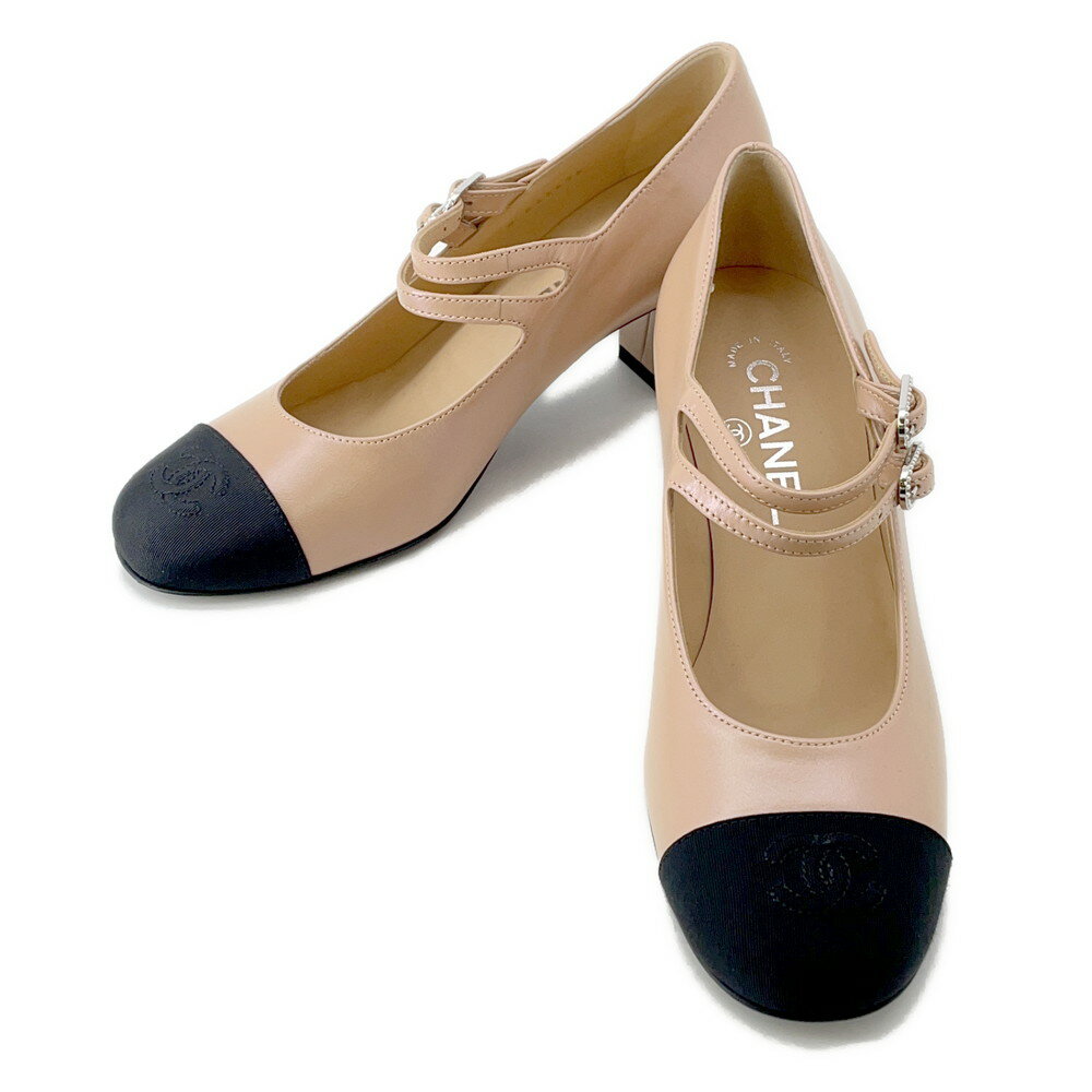 シャネル パンプス ココマーク メリージェーン ラムスキン フェイクパール レディースサイズ36 1/2C G45696 CHANEL 靴 【中古】 シャネル パンプス CHANEL SHOES