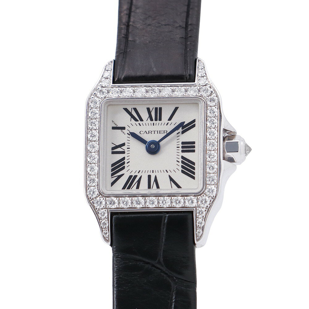 カルティエ サントス ドゥ カルティエ ミニ WF902005 クォーツ Cartier 腕時計 白文字盤 【安心保証】 ..