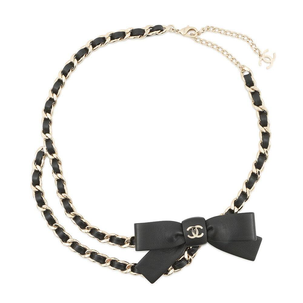 シャネル チェーンベルト リボン ココマーク カーフスキン サイズ70 25B AAB382 CHANEL アクセサリー 【中古】 シャネル べルト シャネル CHANEL