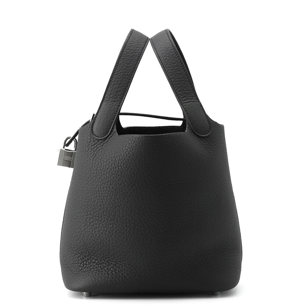 エルメス HERMES ピコタンロックPM U刻 ブラック SV金具 トリヨン 