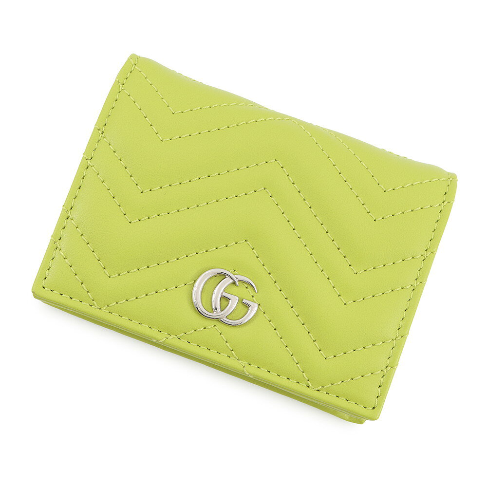 【半期決算セール開催中】 グッチ 二つ折り財布 GGマーモント コンパクトウォレット レザー 466492 GUCCI ダブルG シェブロン 【中古】 グッチ GGマーモント 財布 GUCCI WALLET