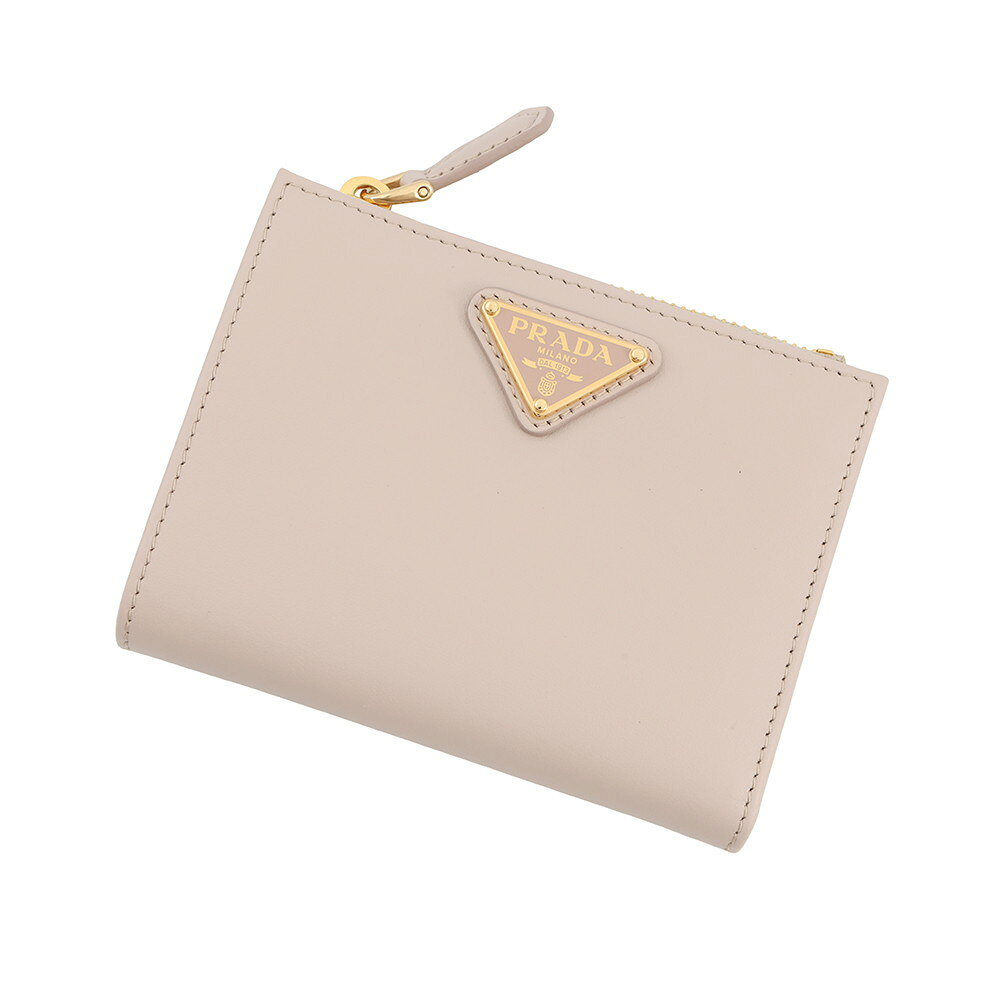 Rakuten - プラダ 二つ折り財布 トライアングルロゴ コンパクトウォレット レザー 1ML050 PRADA 【中古】 プラダ 財布 PRADA WALLET