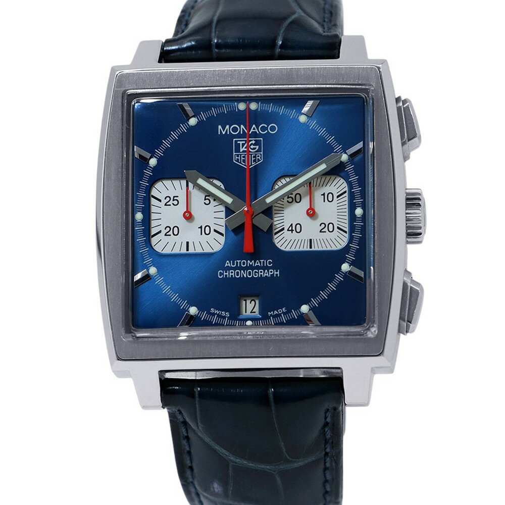 タグホイヤー モナコ クロノグラフ スティーブ・マックイーン TAG Heuer ブルー文字盤 【安心保証】 【中古】 タグホイヤー モナコ TAG Heuer タグホイヤー 中古