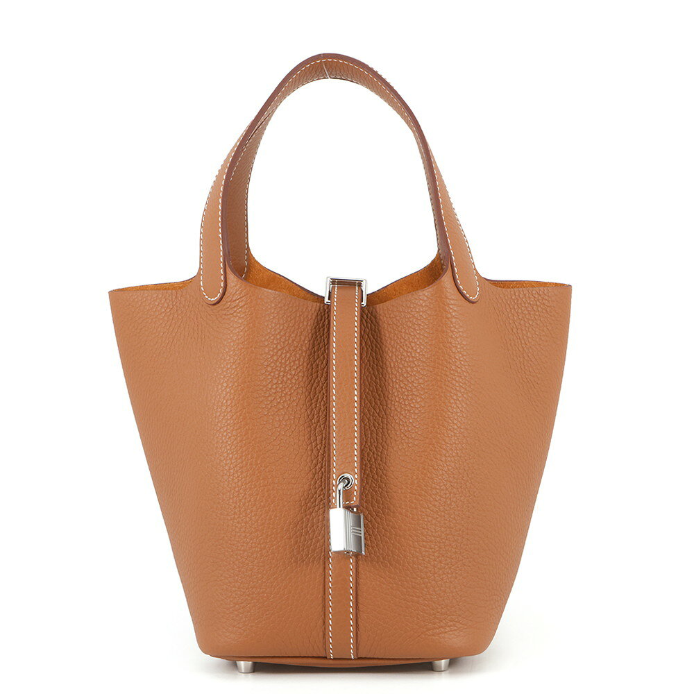 Rakuten - エルメス ハンドバッグ ピコタンロックPM ゴールド/シルバー金具 トリヨンクレマンス G刻印 HERMES トートバッグ エルメス ピコタンロック ピコタン エルメス バッグ エルメス レディース HERMES Picotin Lock HERMES BAG