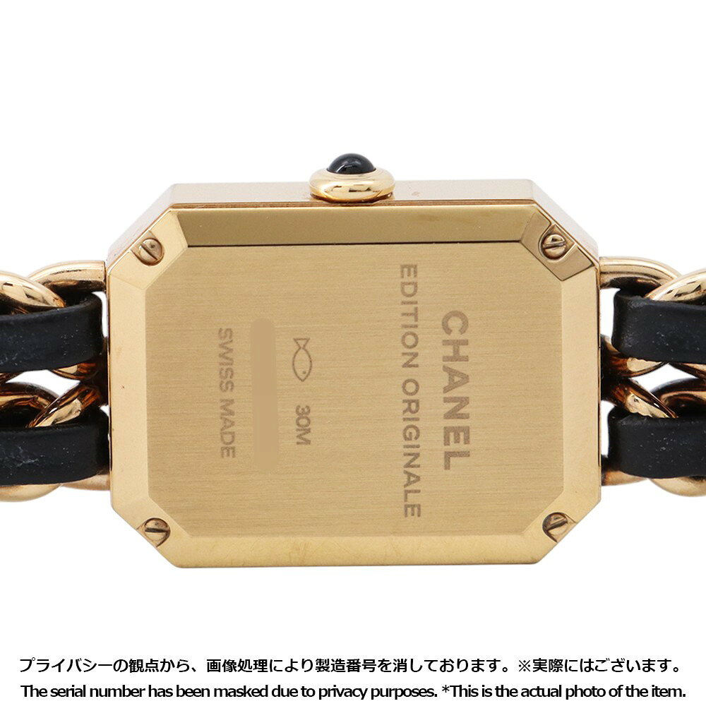 シャネル プルミエール オリジナルエディション M H6951 CHANEL 腕時計 黒文字盤 ...